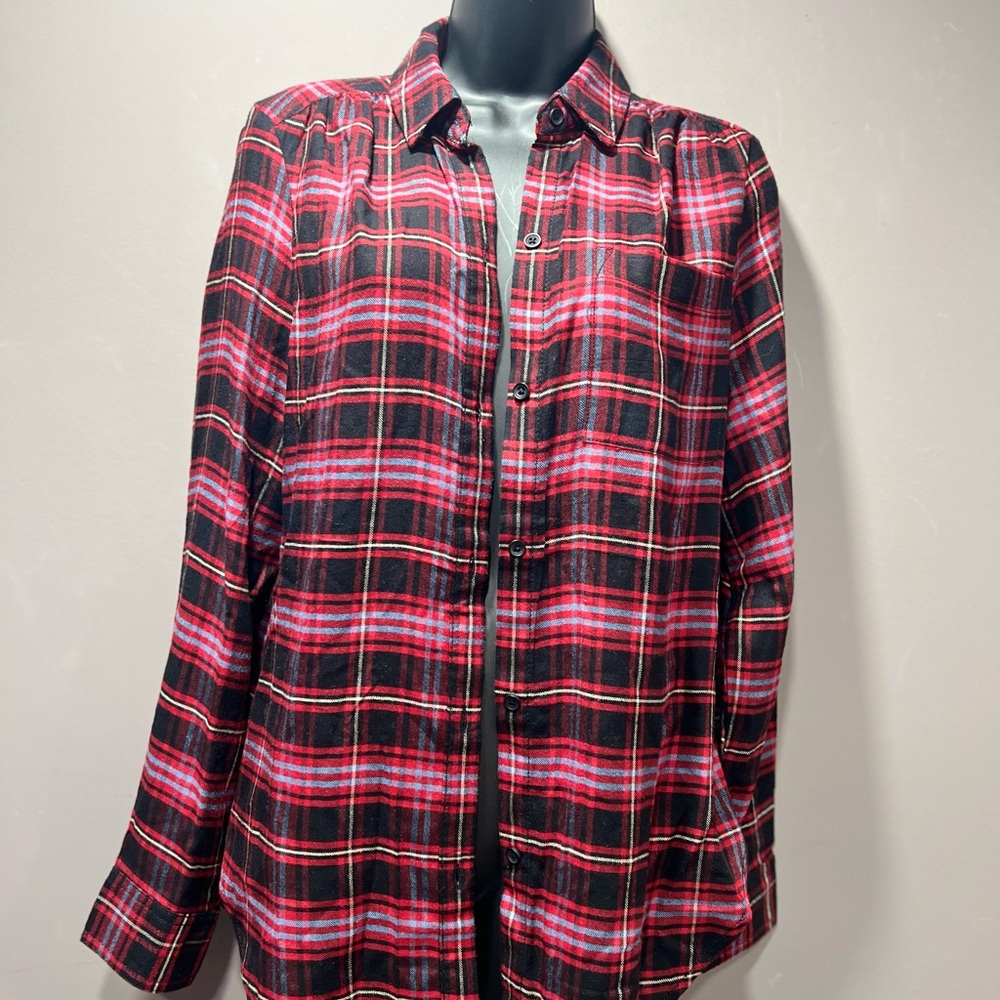 𐙚⋆˚✿˖° Casa Cabana Red and Black Plaid Shirt 𐙚⋆˚✿˖°